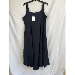 Navy Blue Women's XL Sleeveless Sundress fit and flare NWT cute!